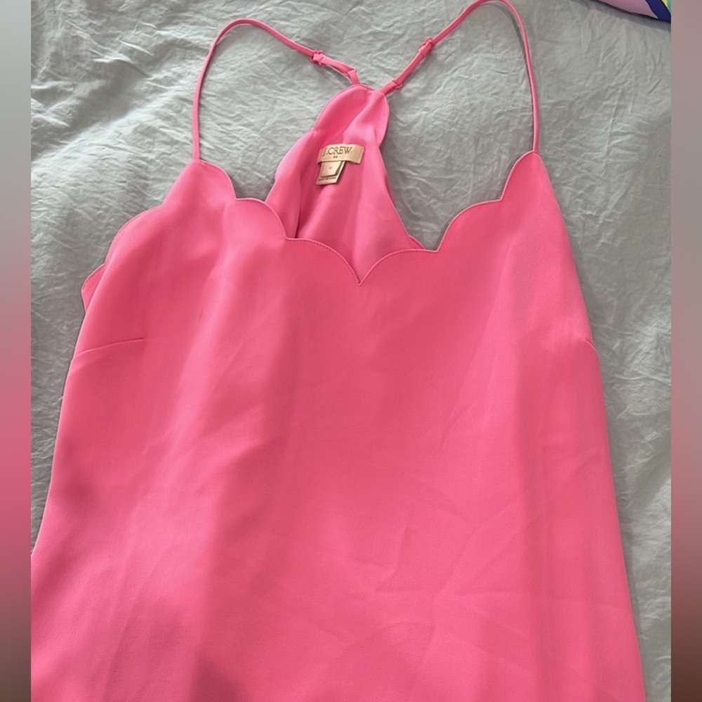 J crew scalloped tank top